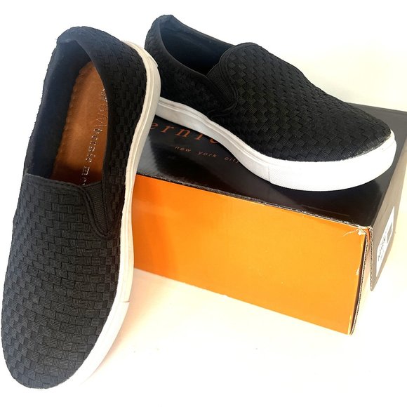 Bernie Mev Verona Black Women's Slip-On Sneaker - Picture 1 of 4